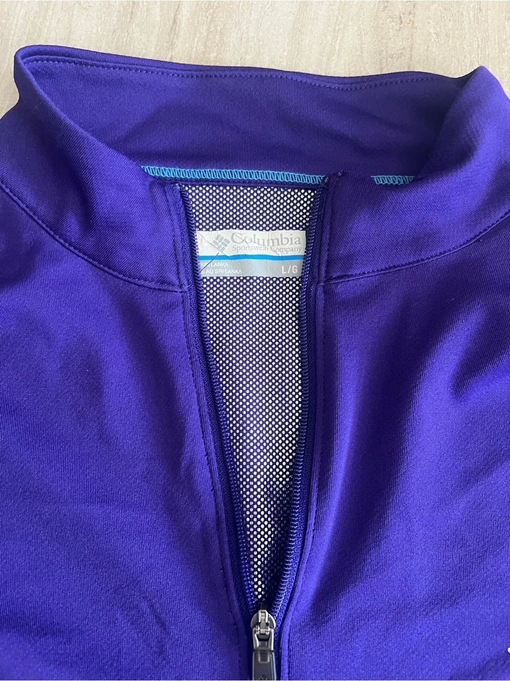 Columbia Omni-Heat Purple Long-Sleeve Quarter-Zip Pullover - Picture 3 of 4